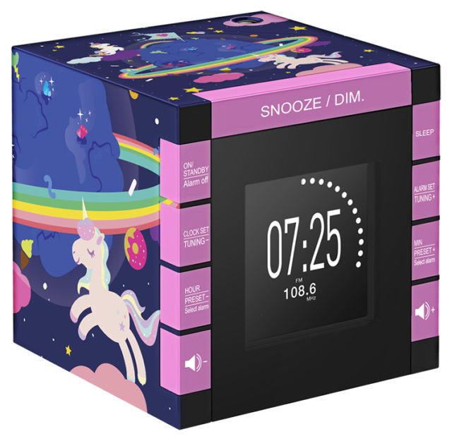 Dual radio alarm clock with projector RR70PUNICORN BIGBEN KIDS - Packshot