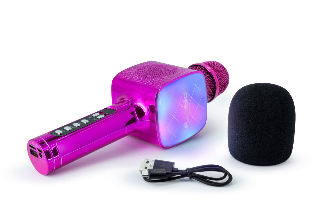 Wireless Microphone with Light effects – PARTYBTMIC2PK